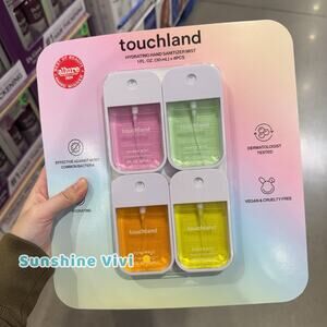 NEW Touchland Power Mist Hydrating Hand Sanitizer, 1 fl oz, 4-pack